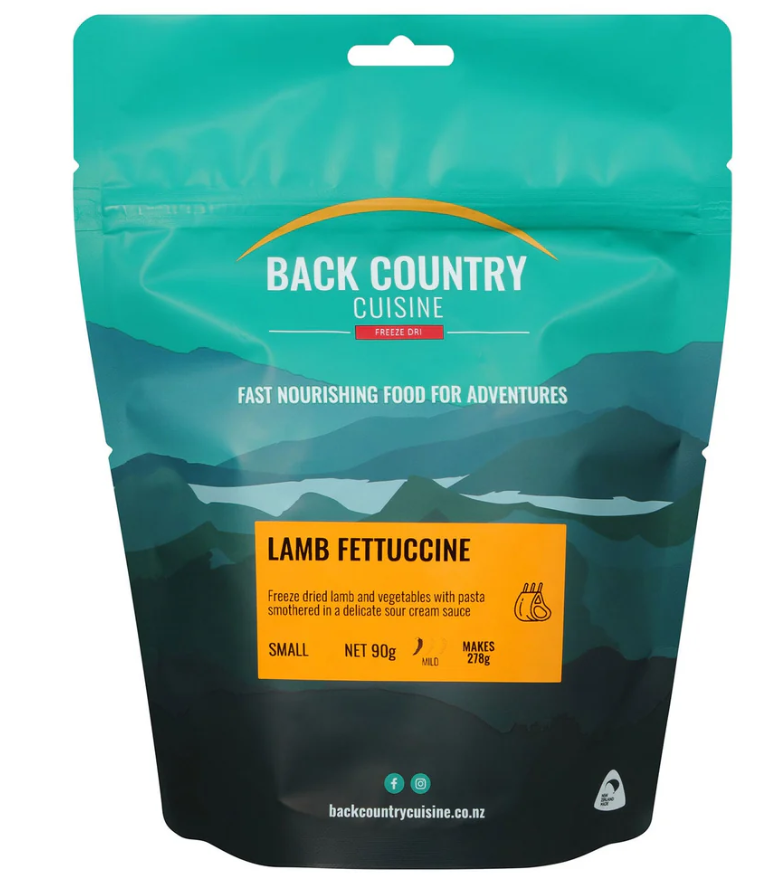 Back Country Cuisine - Lamb Fettucine 90g - SMALL - Mansfield Hunting & Fishing - Products to prepare for Corona Virus