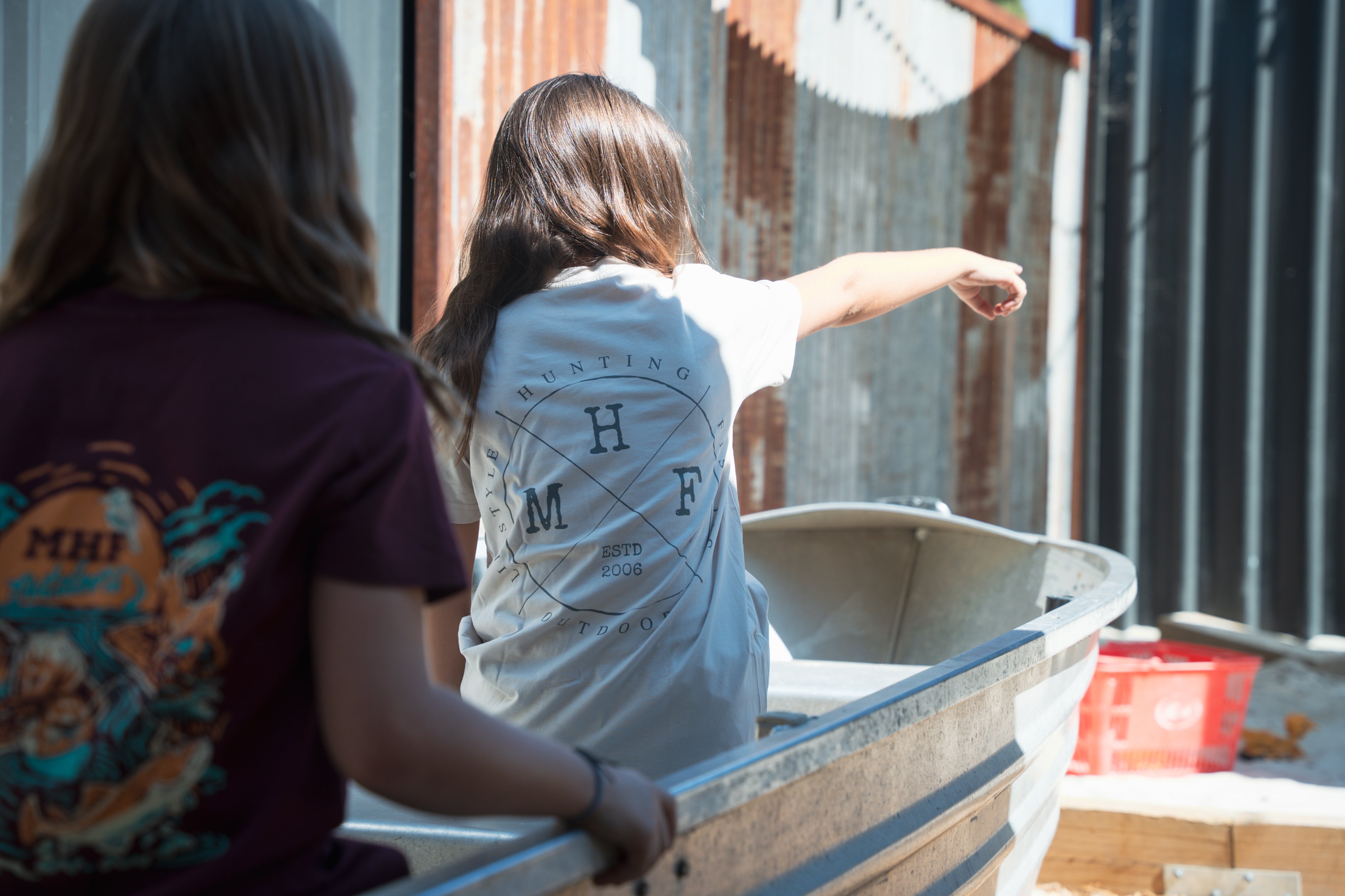 MHF Kids Lifestyle Tee - Bone - 12 / BONE - Mansfield Hunting & Fishing - Products to prepare for Corona Virus