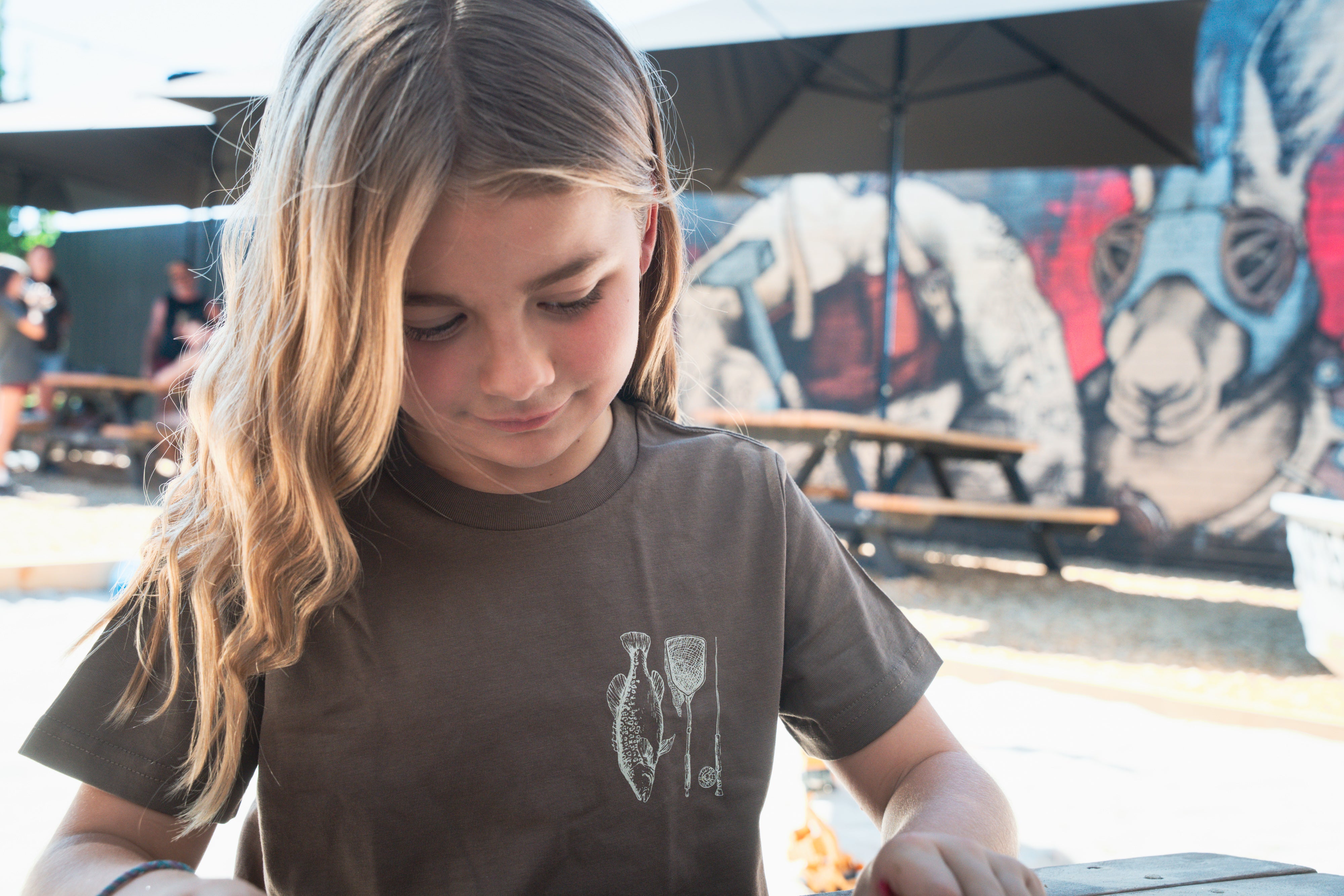 MHF Kids Freshwater Tee - Walnut - - Mansfield Hunting & Fishing - Products to prepare for Corona Virus
