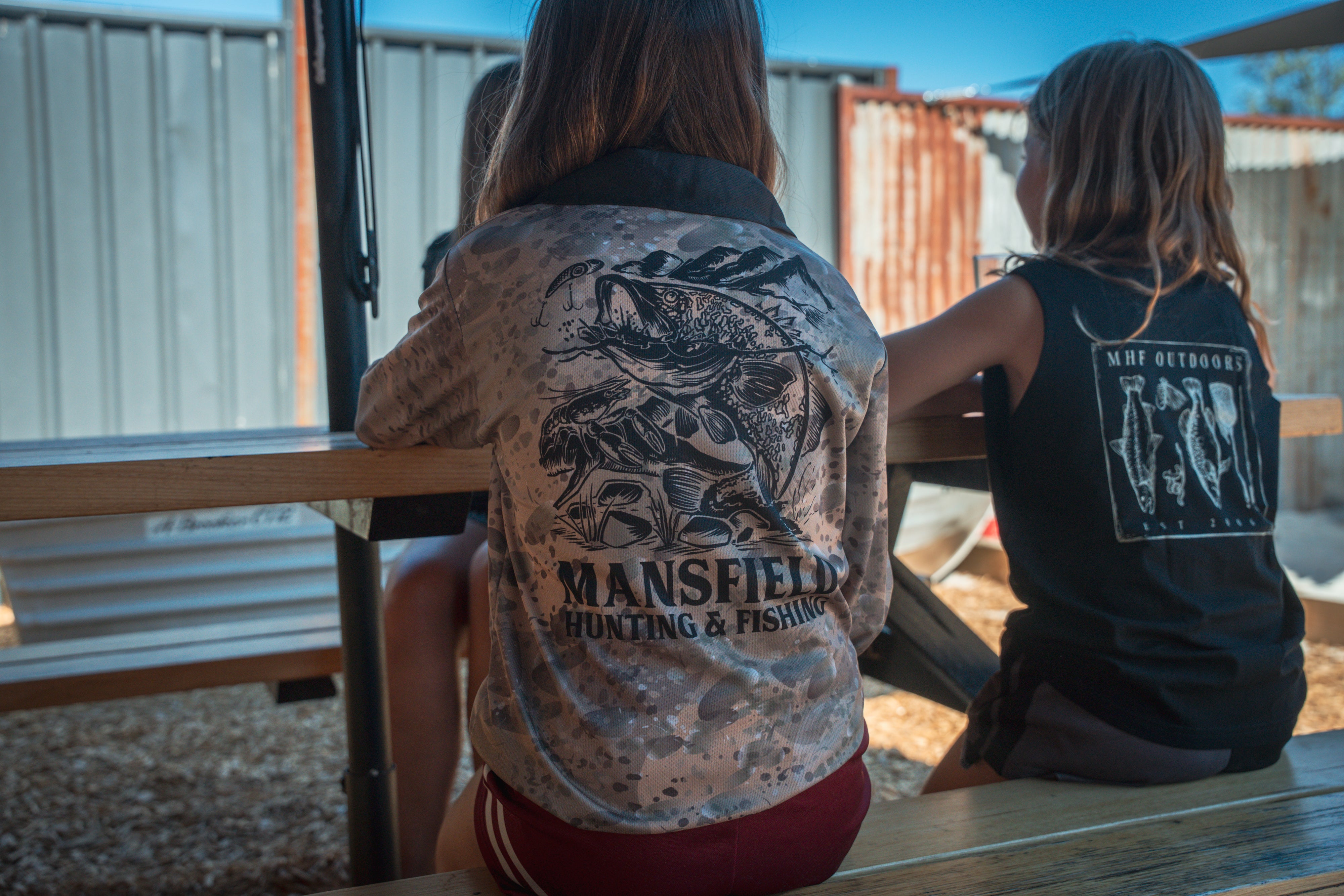 MHF Kids Cod Fishing Shirt - UV50 - Tan - - Mansfield Hunting & Fishing - Products to prepare for Corona Virus