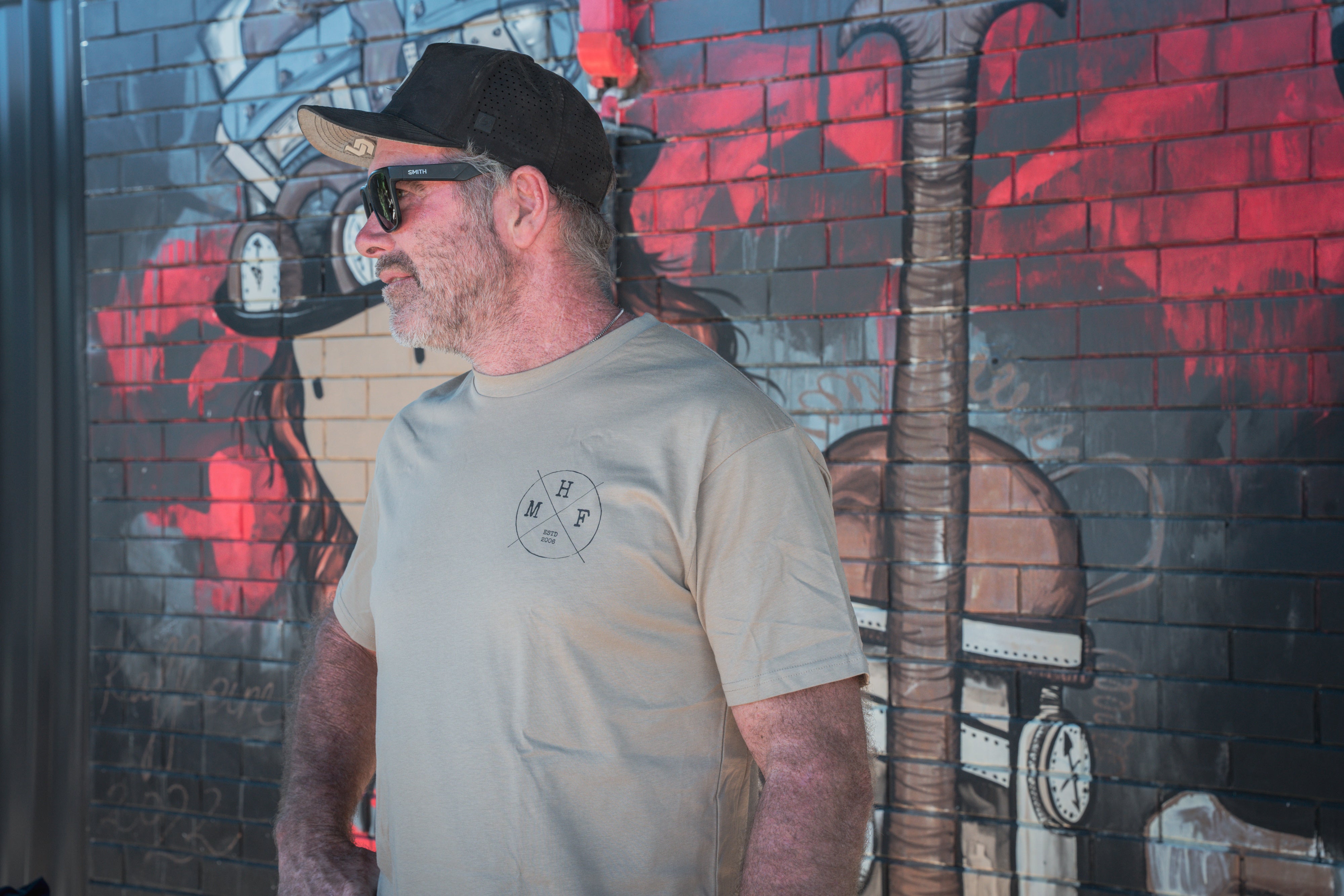 MHF Lifestyle Tee - Sand - - Mansfield Hunting & Fishing - Products to prepare for Corona Virus