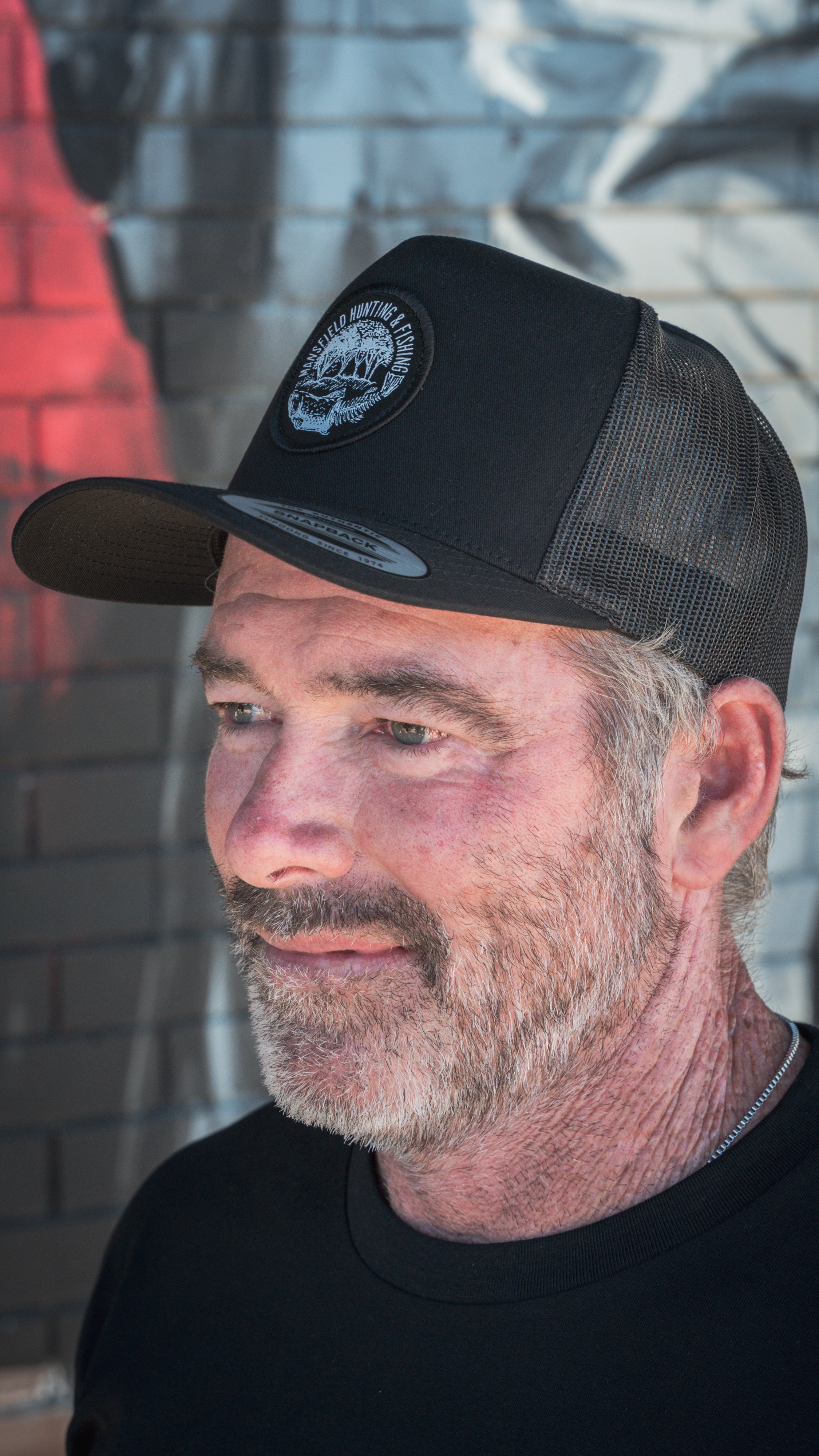 MHF Skeleton Trout Trucker Cap - Black/Black - - Mansfield Hunting & Fishing - Products to prepare for Corona Virus