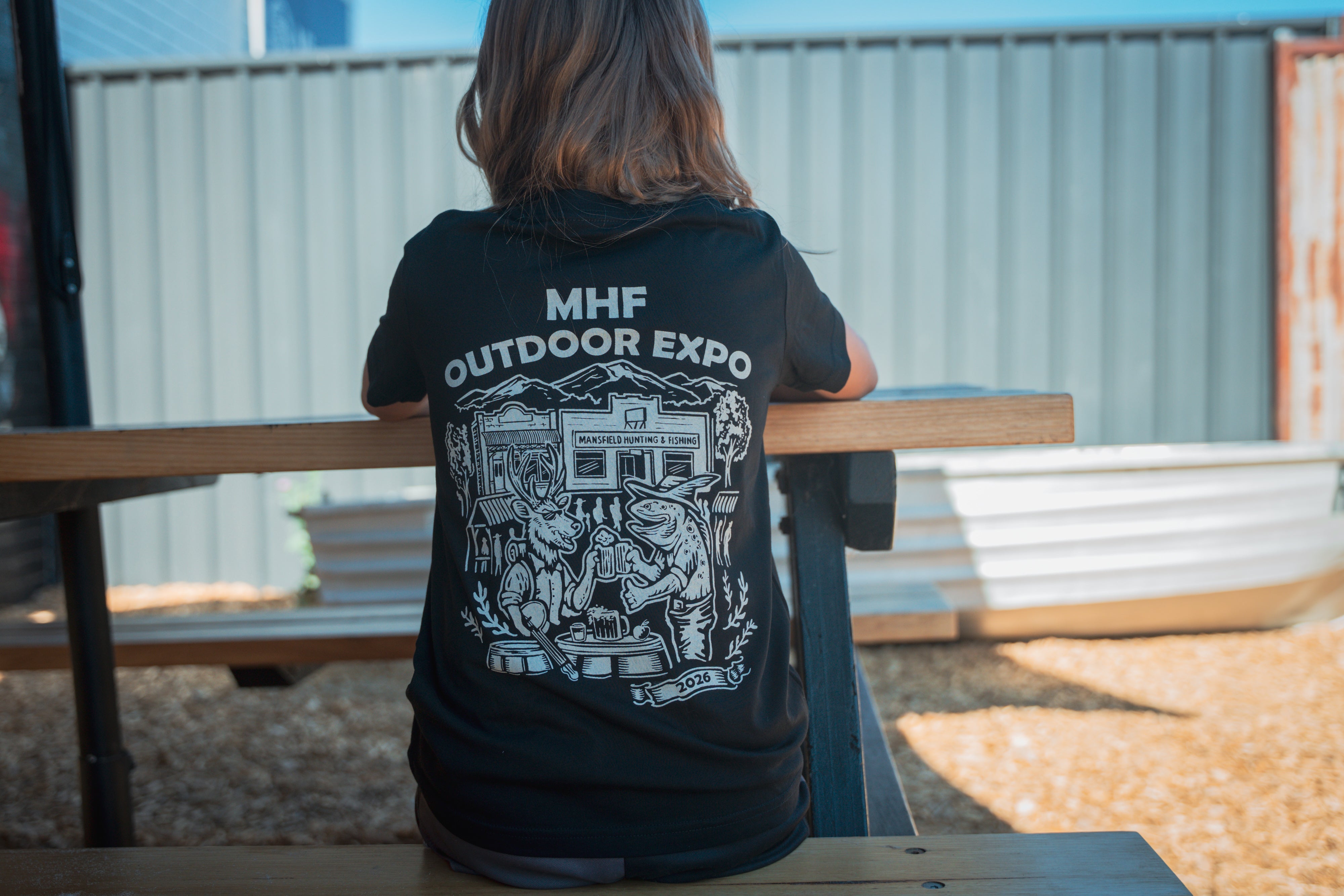 MHF Kids 2026 Expo Tee - Black - Limited Edition - - Mansfield Hunting & Fishing - Products to prepare for Corona Virus