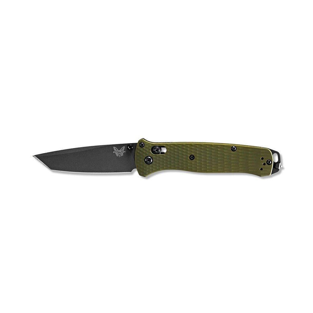Benchmade Bailout Axis M4 Steel Folding Knife - Olive Green - - Mansfield Hunting & Fishing - Products to prepare for Corona Virus
