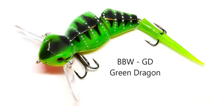 Barambah Baby Bidjiwong 145mm Topwater Lure - 145MM / GREEN DRAGON - Mansfield Hunting & Fishing - Products to prepare for Corona Virus