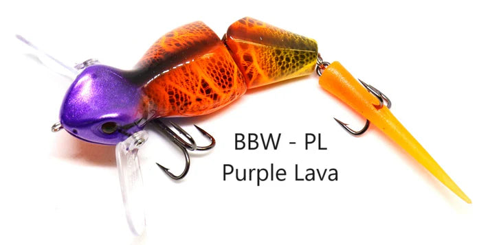 Barambah Baby Bidjiwong 145mm Topwater Lure - 145MM / PURPLE LAVA - Mansfield Hunting & Fishing - Products to prepare for Corona Virus