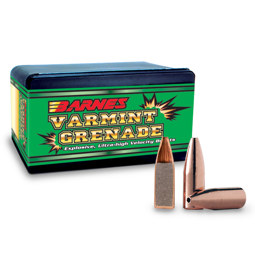 Barnes Varmint Grenade 22 Cal 50gr FB Projectiles - 250Pk - - Mansfield Hunting & Fishing - Products to prepare for Corona Virus