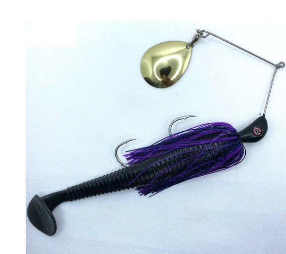 Spin Wright Beast 1oz Spinner Bait - 1OZ / BLUE PURPLE - Mansfield Hunting & Fishing - Products to prepare for Corona Virus