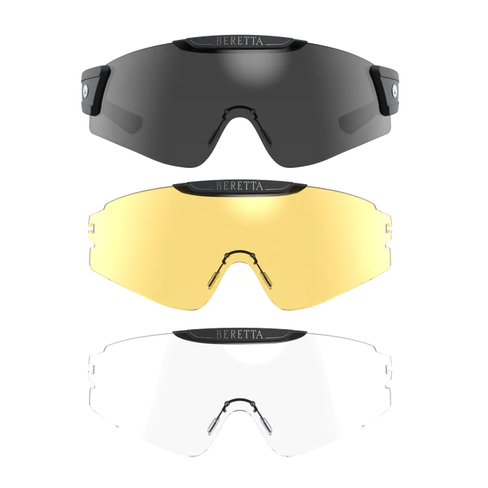 Beretta InterMask Shooting Glasses (Fume, Neutral, Yellow) - - Mansfield Hunting & Fishing - Products to prepare for Corona Virus