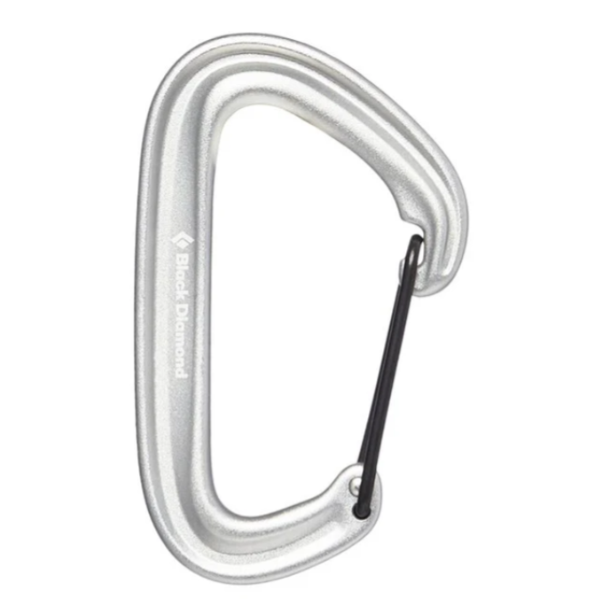 Black Diamond LiteWire Carabiner - Light Grey - - Mansfield Hunting & Fishing - Products to prepare for Corona Virus