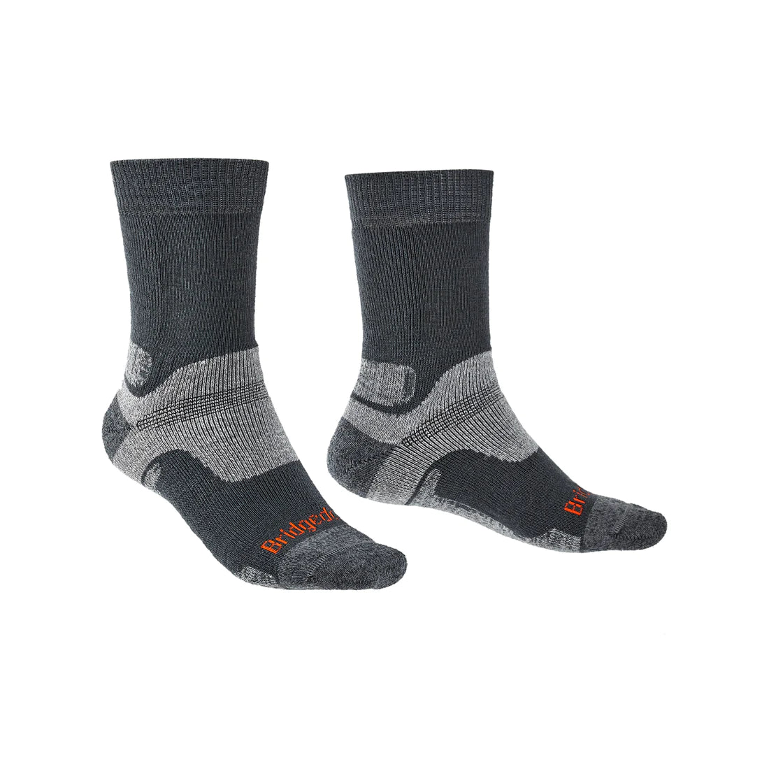 Bridgedale Hike Midweight Merino Performance Sock - Gunmetal -  - Mansfield Hunting & Fishing - Products to prepare for Corona Virus