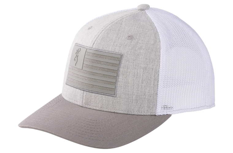 Browning Cap Recon Flag Grey - - Mansfield Hunting & Fishing - Products to prepare for Corona Virus