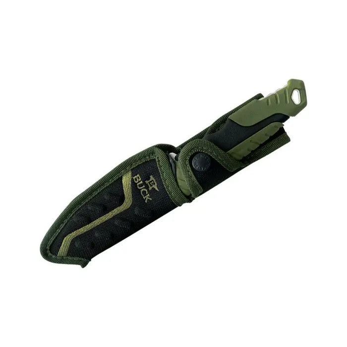 Buck Pursuit LG Fixed Grn Mold Hdl - - Mansfield Hunting & Fishing - Products to prepare for Corona Virus