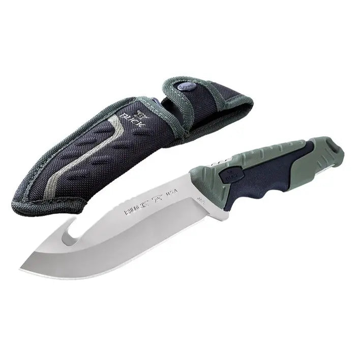 Buck Pursuit LG Fold ORG HDL Blade 9.2 Inch Knife - - Mansfield Hunting & Fishing - Products to prepare for Corona Virus