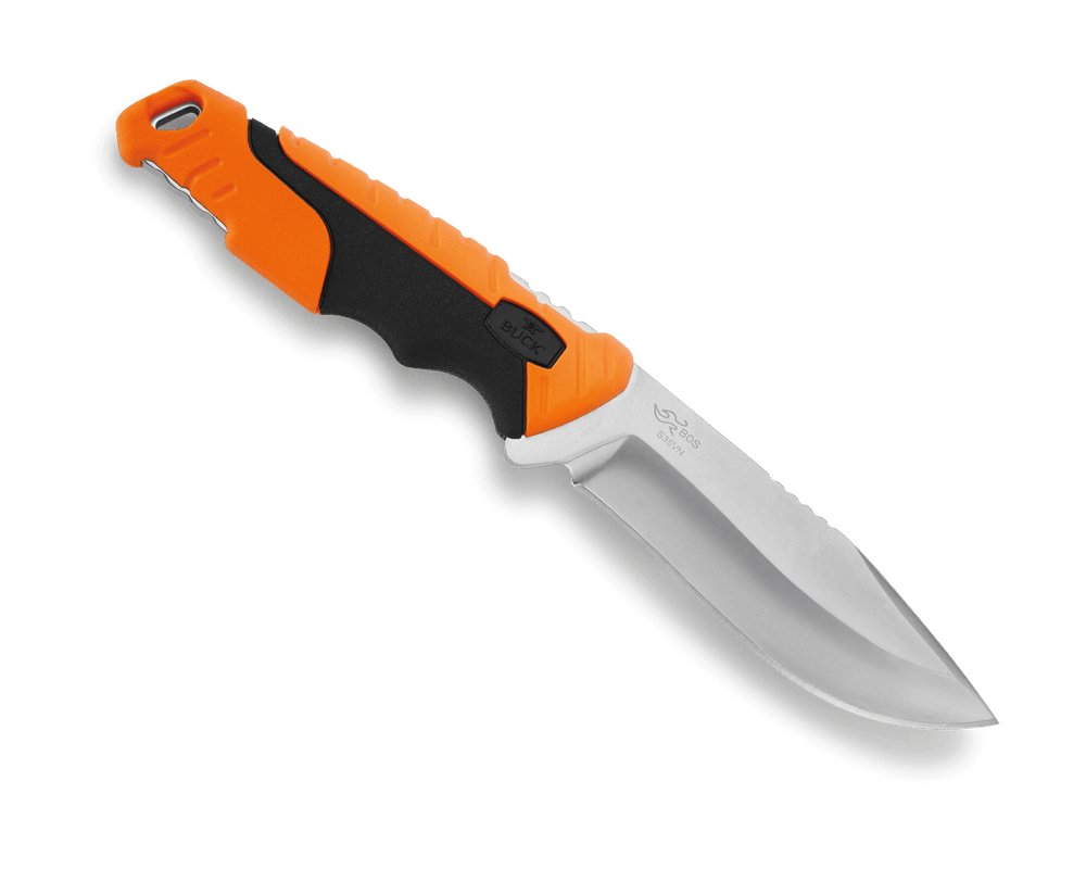 Buck Pursuit Large Fix Orange Mold Handle Knife - - Mansfield Hunting & Fishing - Products to prepare for Corona Virus