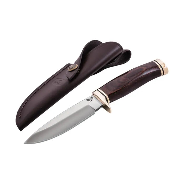 Buck Vanguard Knife D/P 192BR Wood Handle - - Mansfield Hunting & Fishing - Products to prepare for Corona Virus