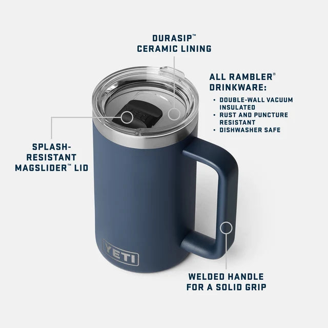 Yeti 24oz Mug with With DuraSip™ Ceramic Lining (710ml)