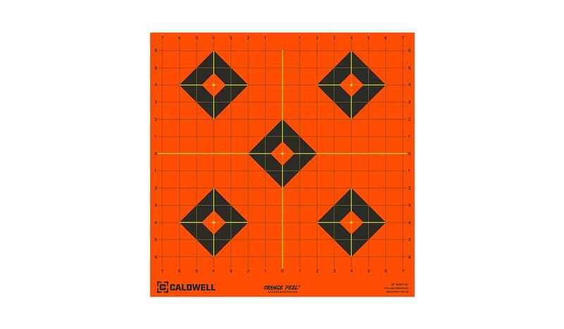 Caldwell Orange Peel Sight in Target 8" 5pk - - Mansfield Hunting & Fishing - Products to prepare for Corona Virus