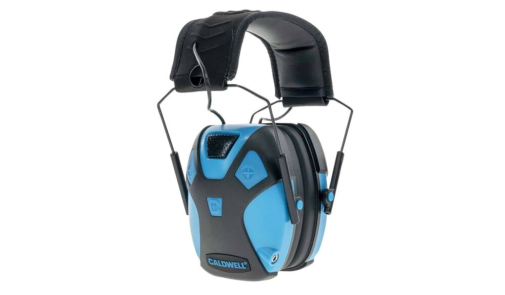 Caldwell Emax Pro Youth Electronic Ear Muffs NeonBlue - - Mansfield Hunting & Fishing - Products to prepare for Corona Virus