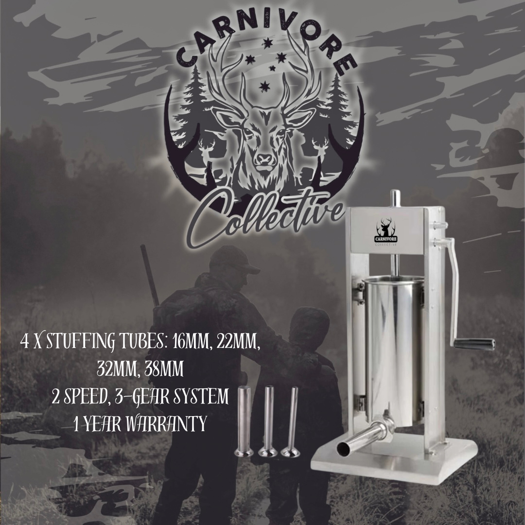 Carnivore Collective 5L Vertical Sausage Stuffer -  - Mansfield Hunting & Fishing - Products to prepare for Corona Virus