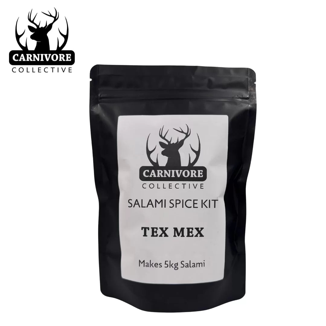 Carnivore Collective Tex Mex Salami Mix 5kg batch - - Mansfield Hunting & Fishing - Products to prepare for Corona Virus