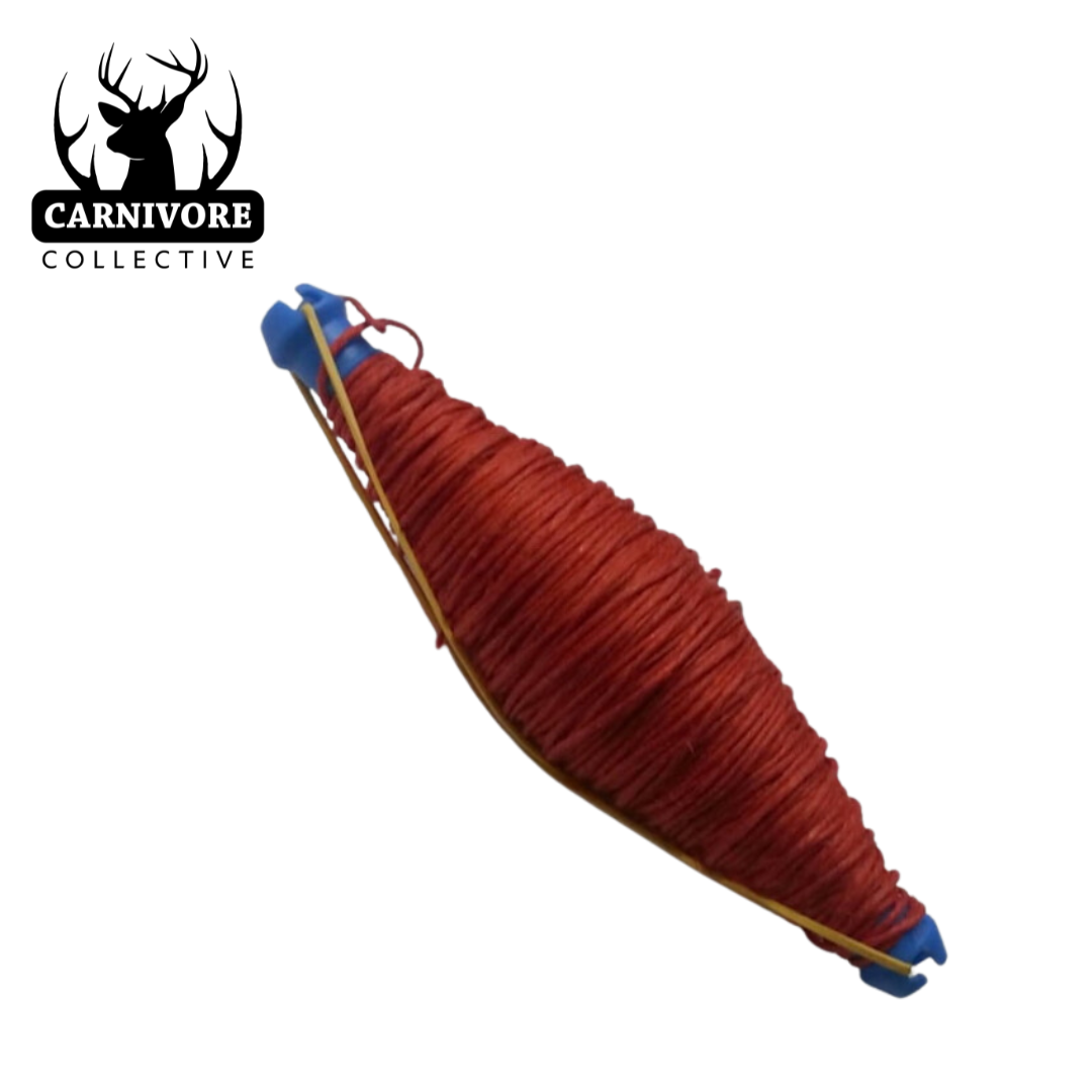 Carnivore Collective Cotton Salami Twine 30m Spool Red - - Mansfield Hunting & Fishing - Products to prepare for Corona Virus