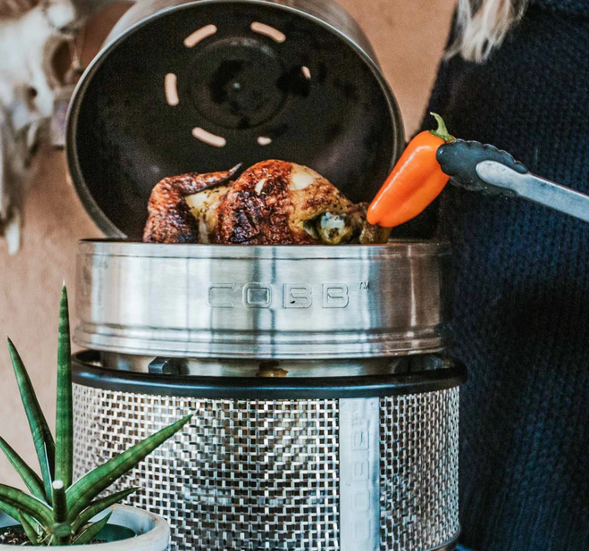 Cobb Dome Extension & Chicken Roasting Stand - - Mansfield Hunting & Fishing - Products to prepare for Corona Virus