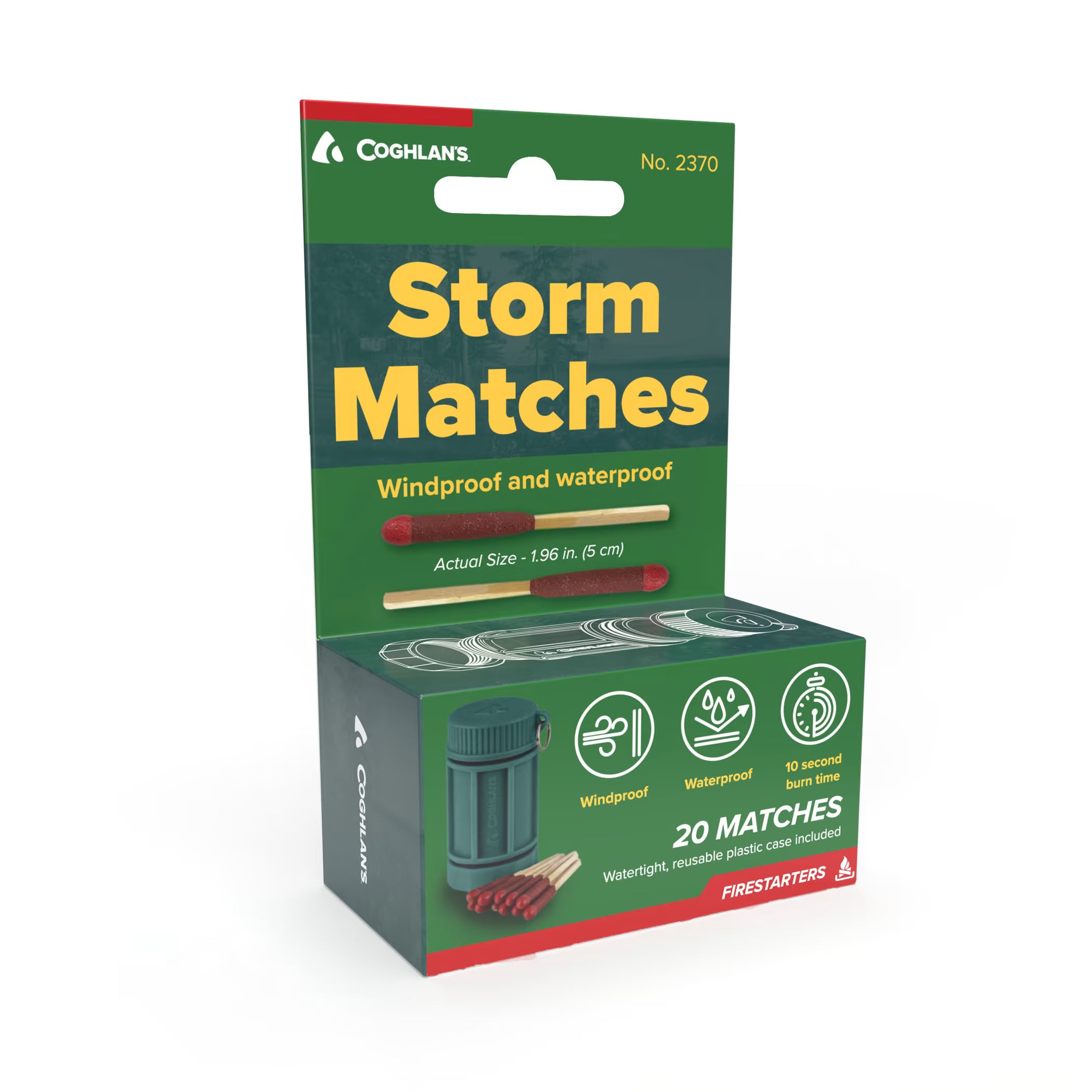 Coghlans Windproof/Waterproof Storm Matches - 20pk