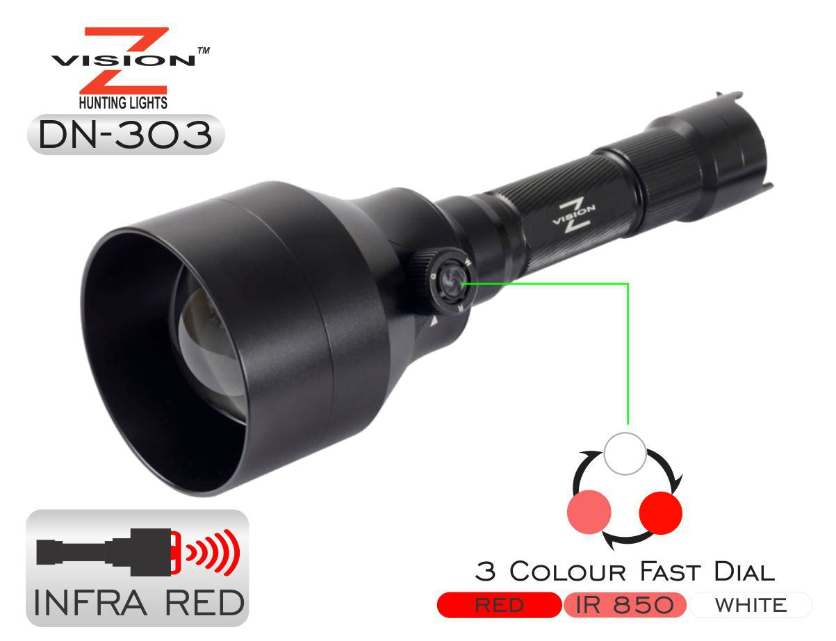 Z-Vision 3 in 1 Torch IR + Red + White - - Mansfield Hunting & Fishing - Products to prepare for Corona Virus