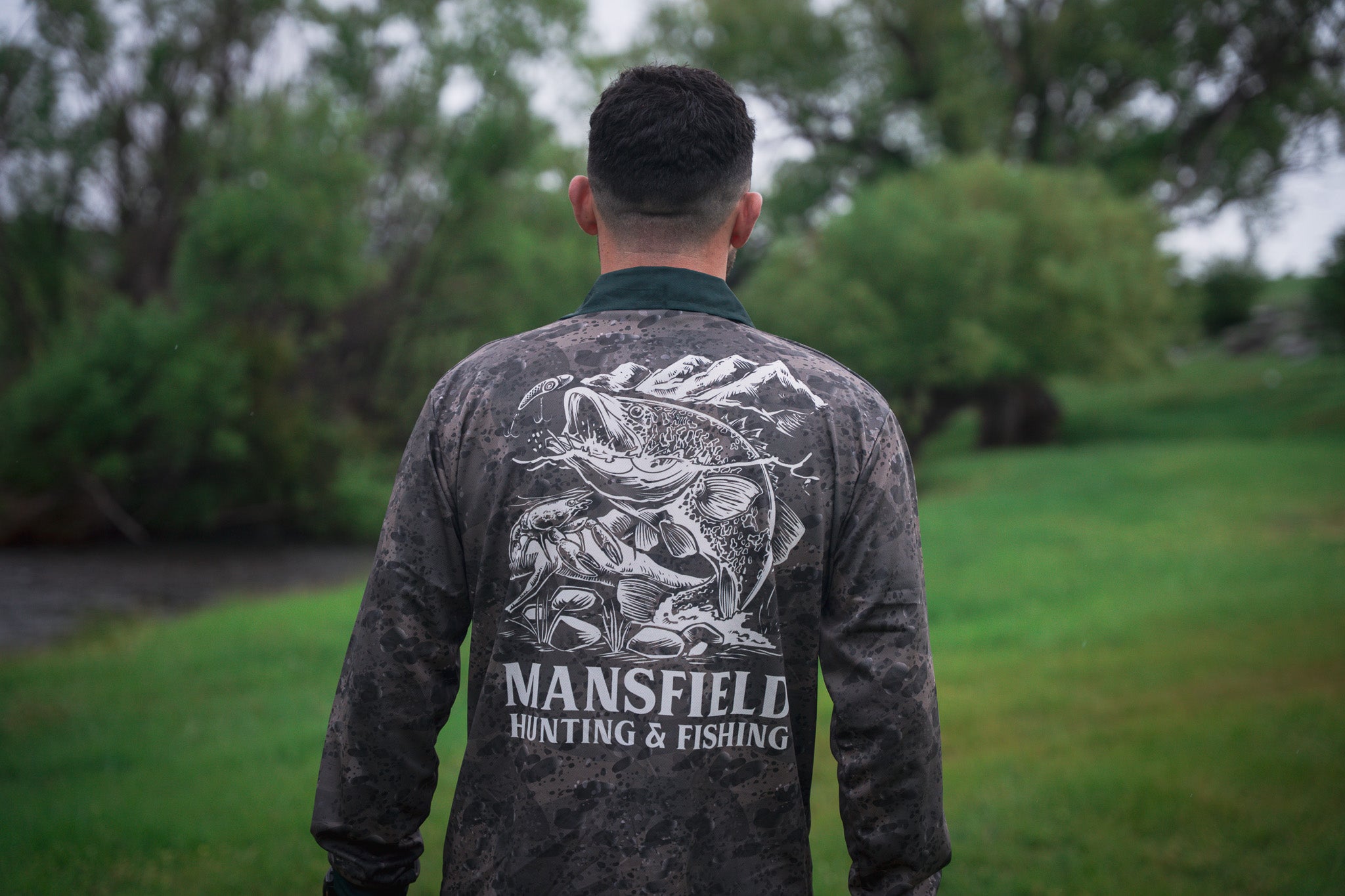 MHF Adults Cod Fishing Shirt UV 50+ - Green - - Mansfield Hunting & Fishing - Products to prepare for Corona Virus