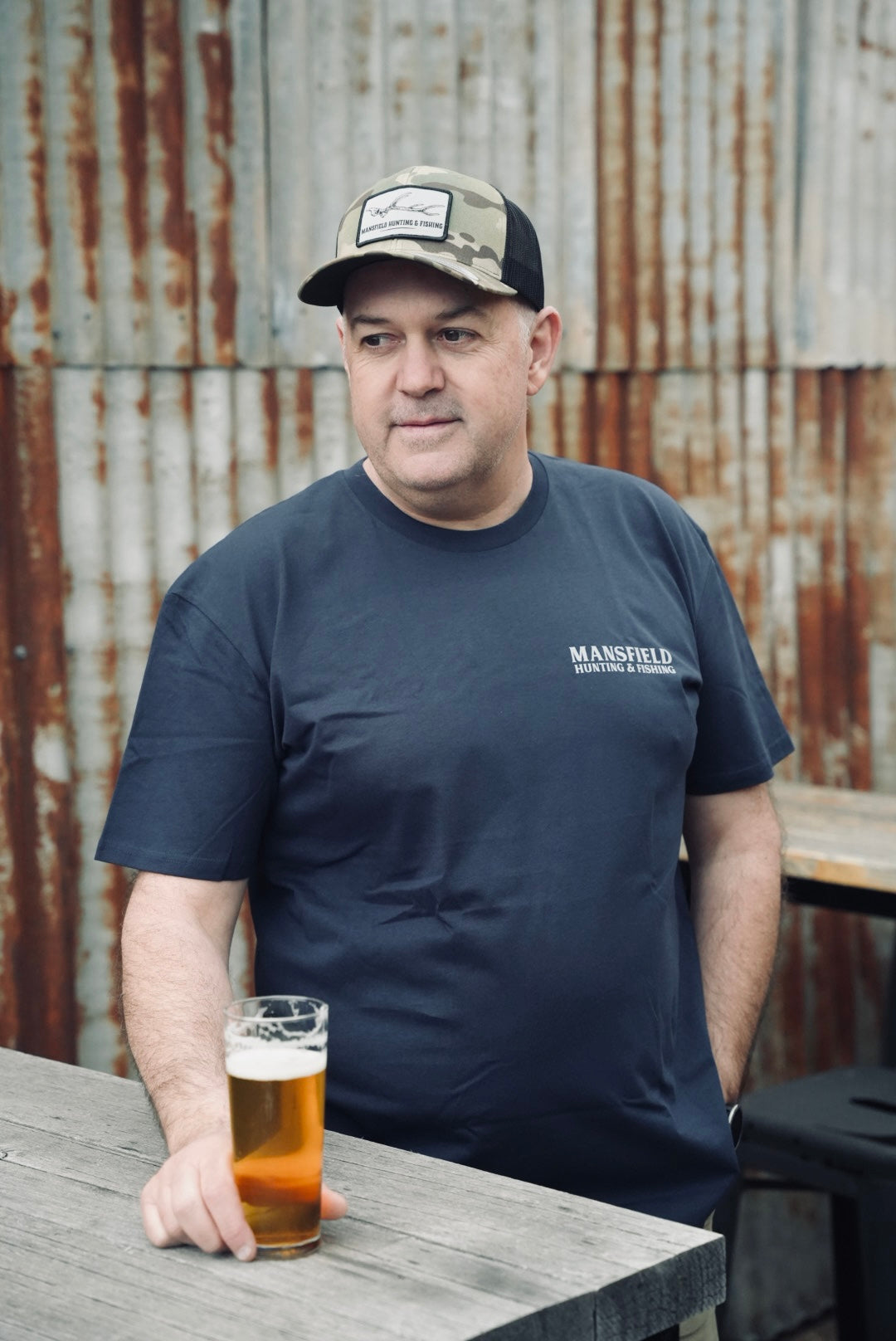 MHF Eildon Cod Tee - Midnight Blue - - Mansfield Hunting & Fishing - Products to prepare for Corona Virus