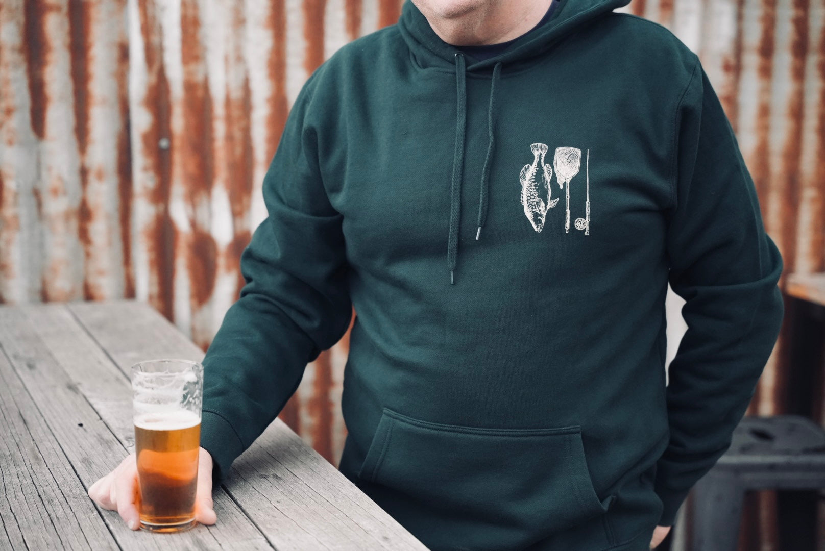 MHF Freshwater Hoodie - Pine Green - - Mansfield Hunting & Fishing - Products to prepare for Corona Virus