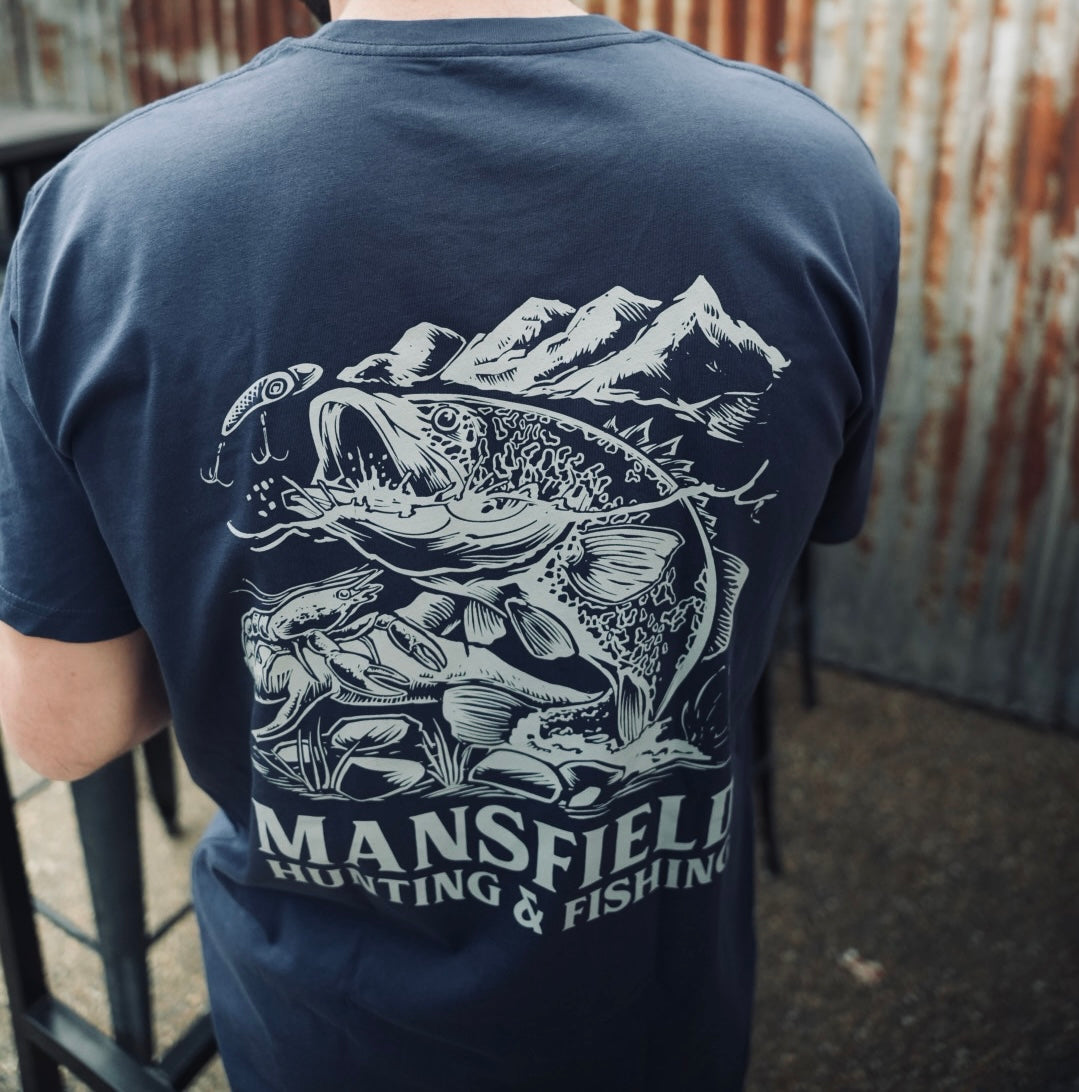MHF Eildon Cod Tee - Midnight Blue - XS / Midnight Blue - Mansfield Hunting & Fishing - Products to prepare for Corona Virus