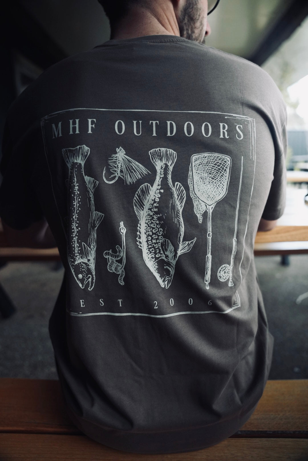 MHF Freshwater Tee - Walnut - - Mansfield Hunting & Fishing - Products to prepare for Corona Virus