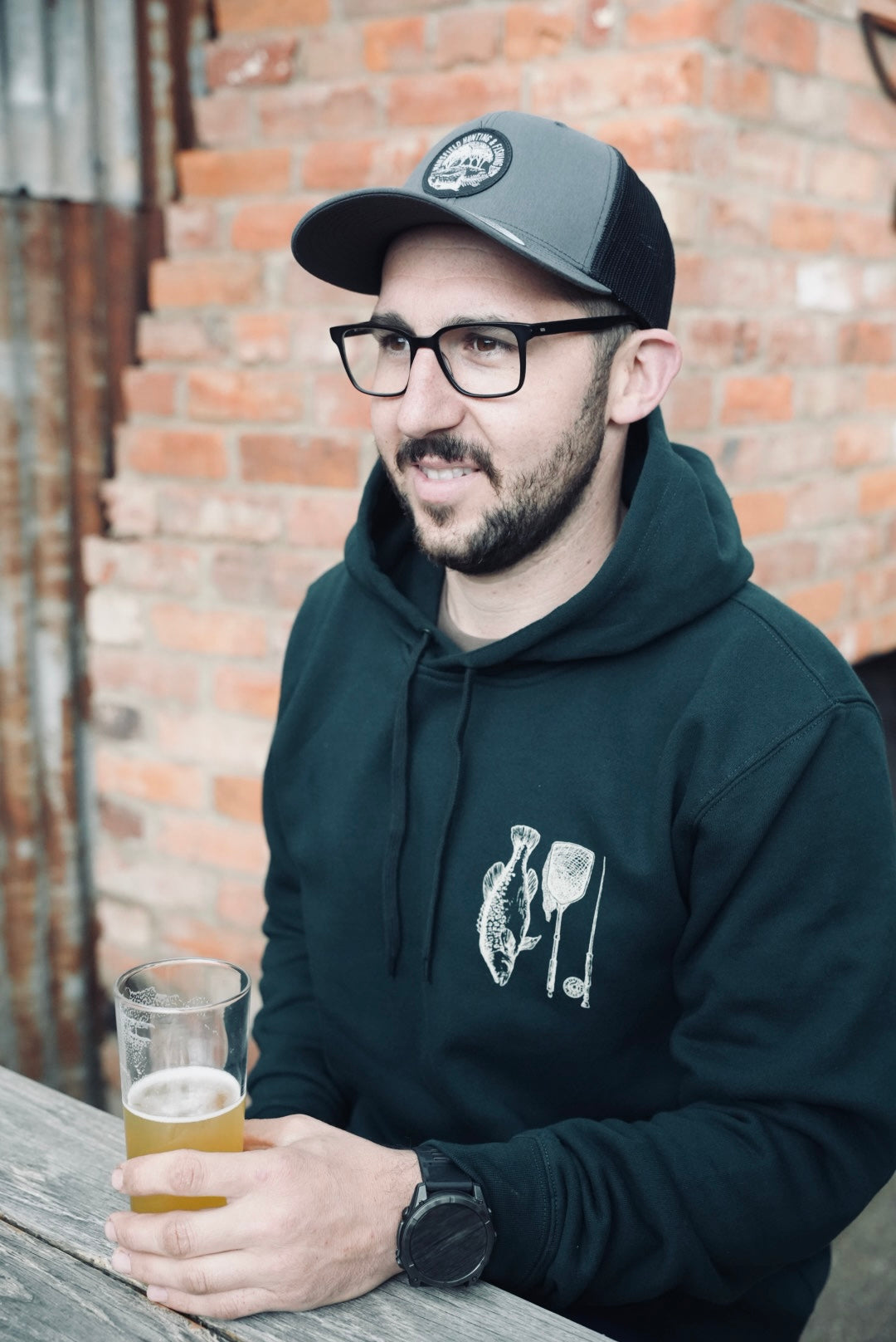 MHF Freshwater Hoodie - Pine Green - - Mansfield Hunting & Fishing - Products to prepare for Corona Virus