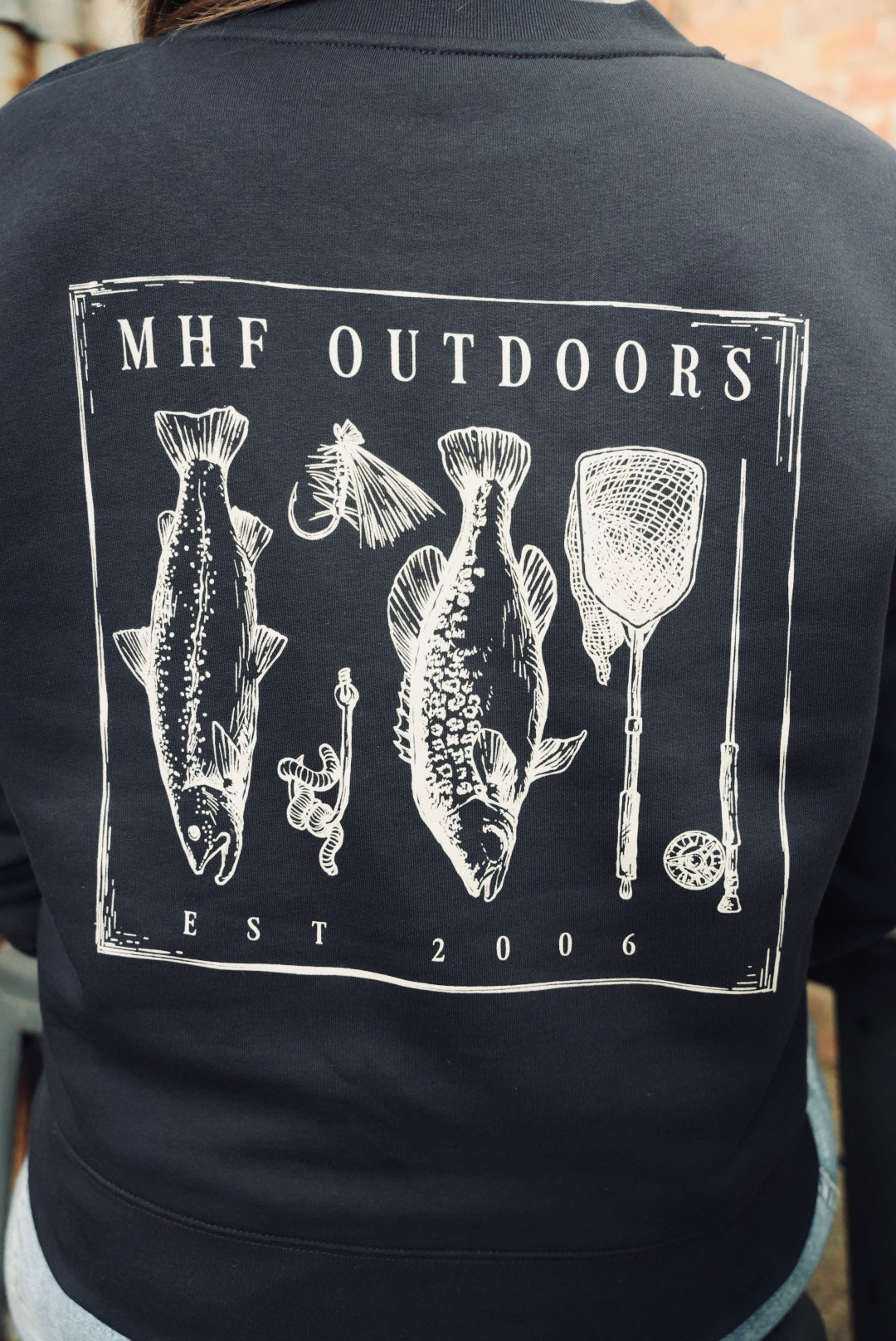 MHF Womans Freshwater Relax Crew - Ink Blue - - Mansfield Hunting & Fishing - Products to prepare for Corona Virus