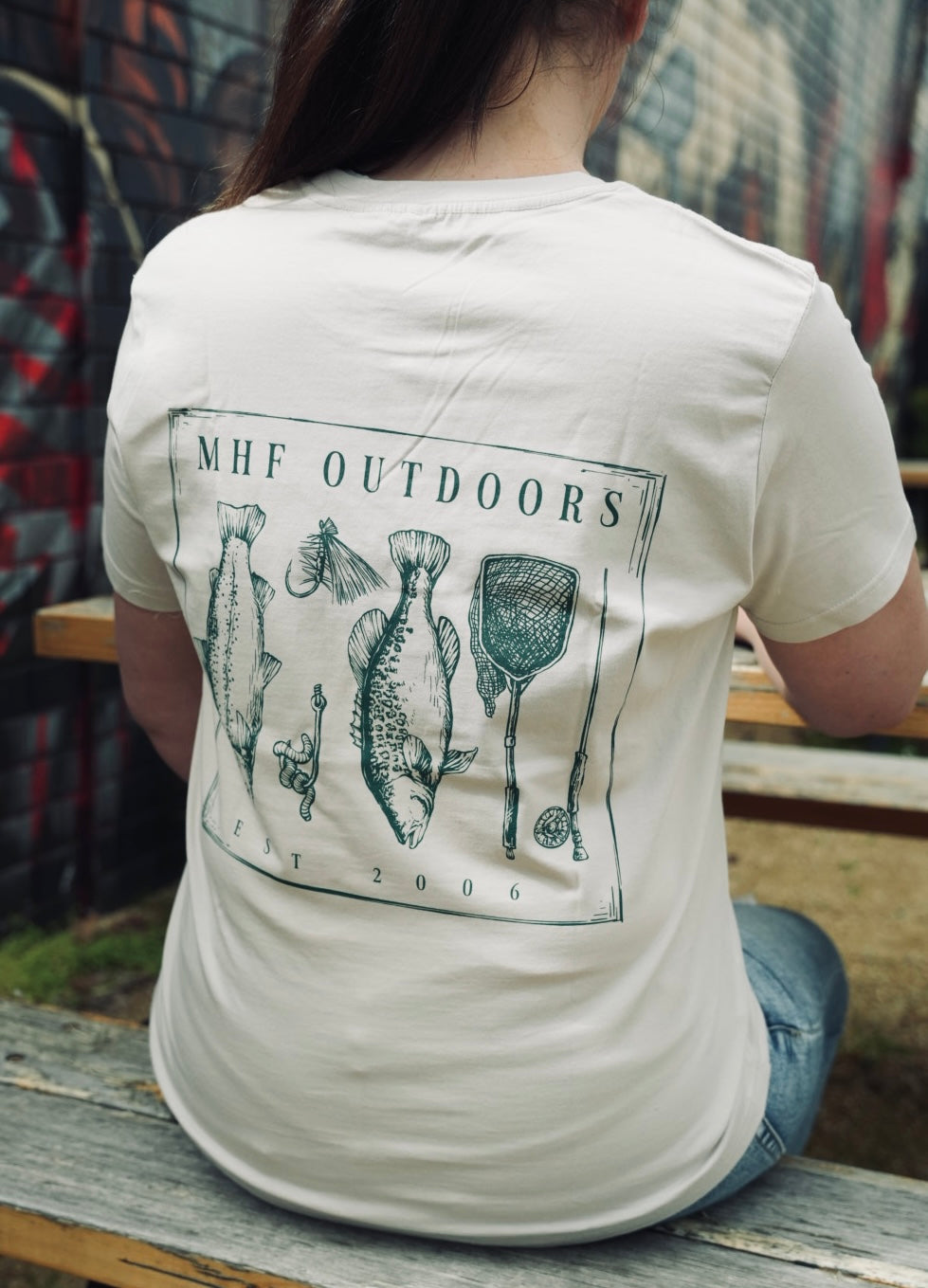 MHF Womens Freshwater Curve Tee - Bone - XS / BONE - Mansfield Hunting & Fishing - Products to prepare for Corona Virus