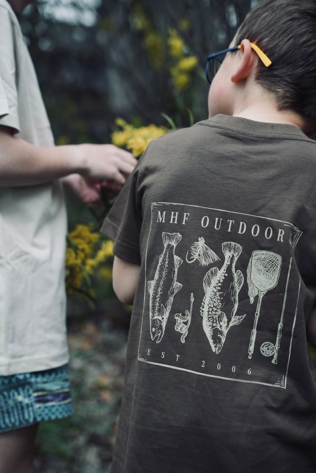 MHF Kids Freshwater Tee - Walnut - - Mansfield Hunting & Fishing - Products to prepare for Corona Virus
