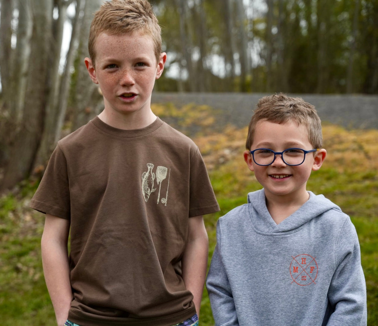 MHF Kids Lifestyle Hoodie - Grey Marle/Orange