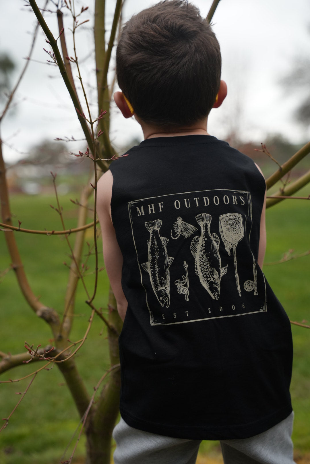 MHF Kids Freshwater Singlet - Black