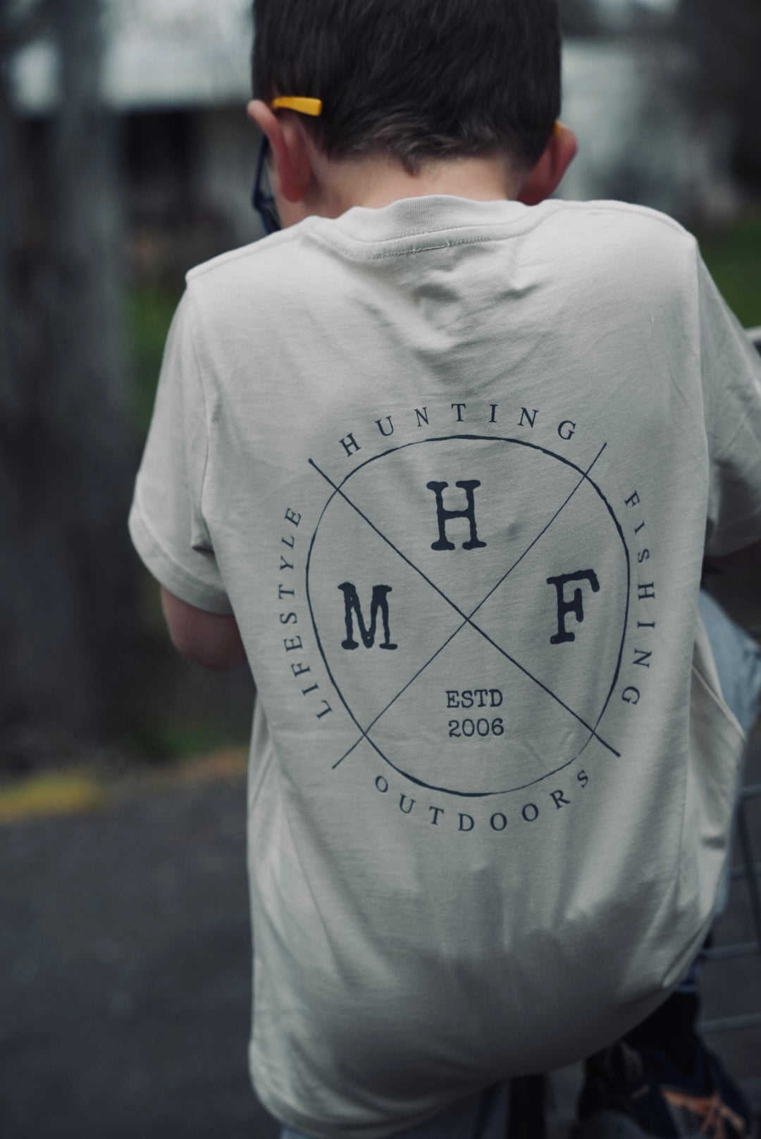 MHF Kids Lifestyle Tee - Bone - - Mansfield Hunting & Fishing - Products to prepare for Corona Virus