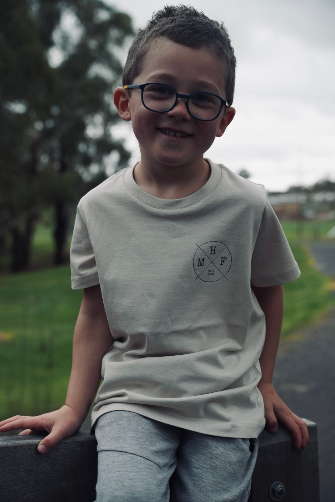 MHF Kids Lifestyle Tee - Bone - - Mansfield Hunting & Fishing - Products to prepare for Corona Virus