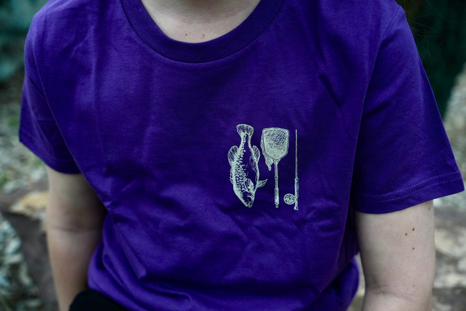 MHF Kids Freshwater Tee - Purple - - Mansfield Hunting & Fishing - Products to prepare for Corona Virus