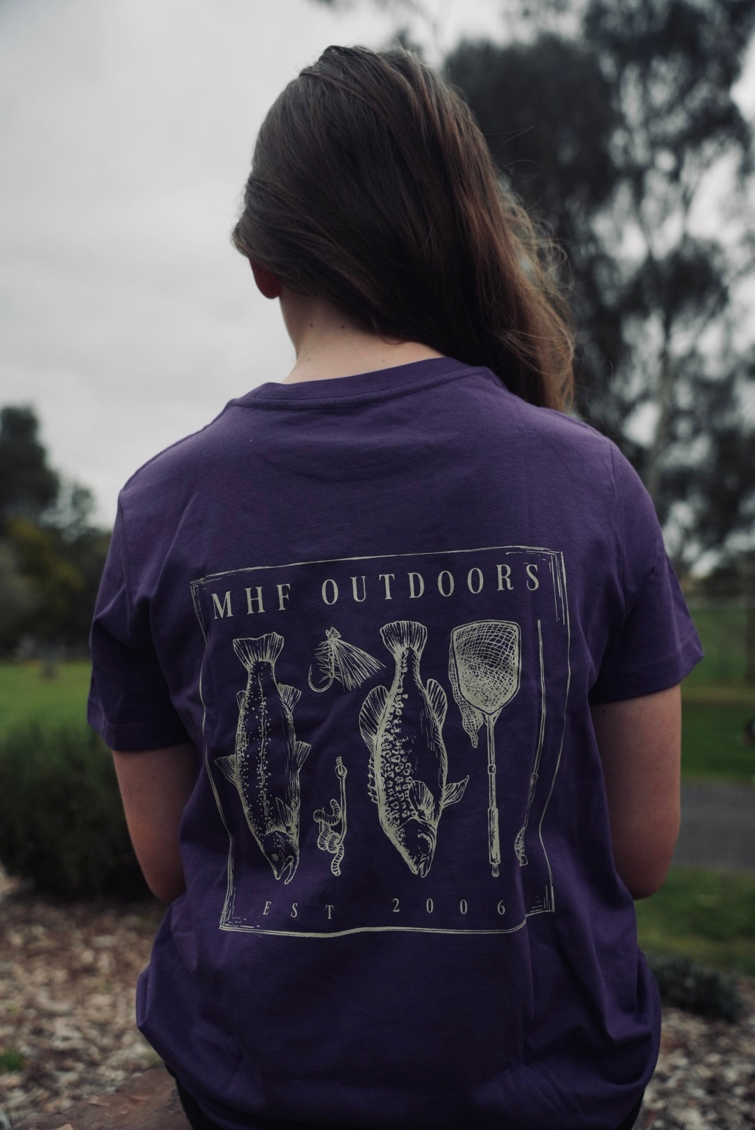 MHF Kids Freshwater Tee - Purple - - Mansfield Hunting & Fishing - Products to prepare for Corona Virus