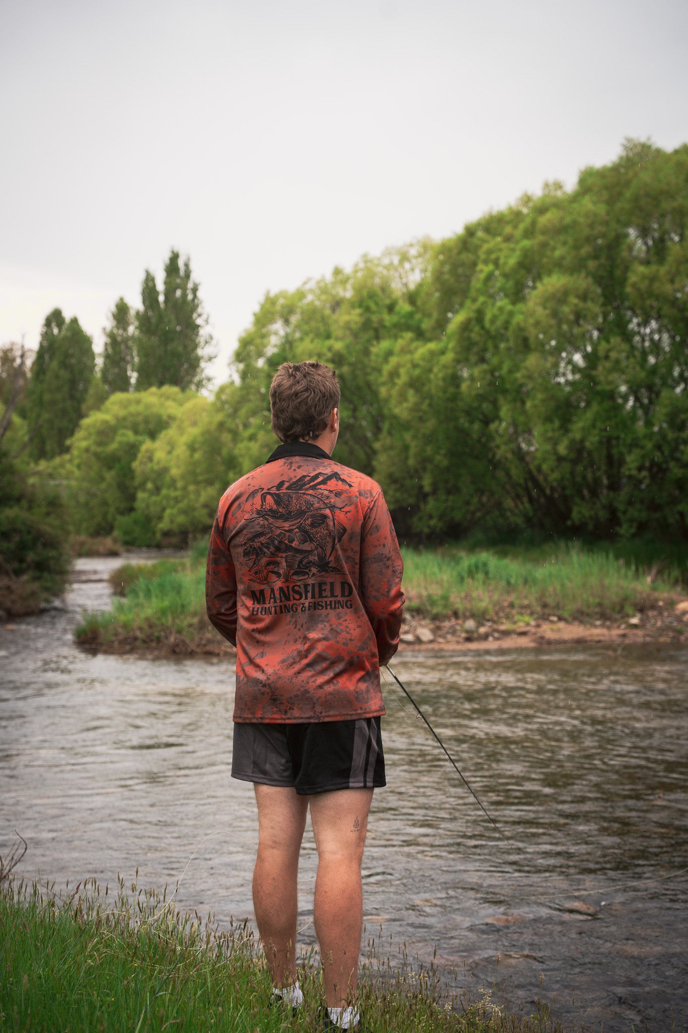 MHF Adults Cod Fishing Shirt UV 50+ - Orange - - Mansfield Hunting & Fishing - Products to prepare for Corona Virus