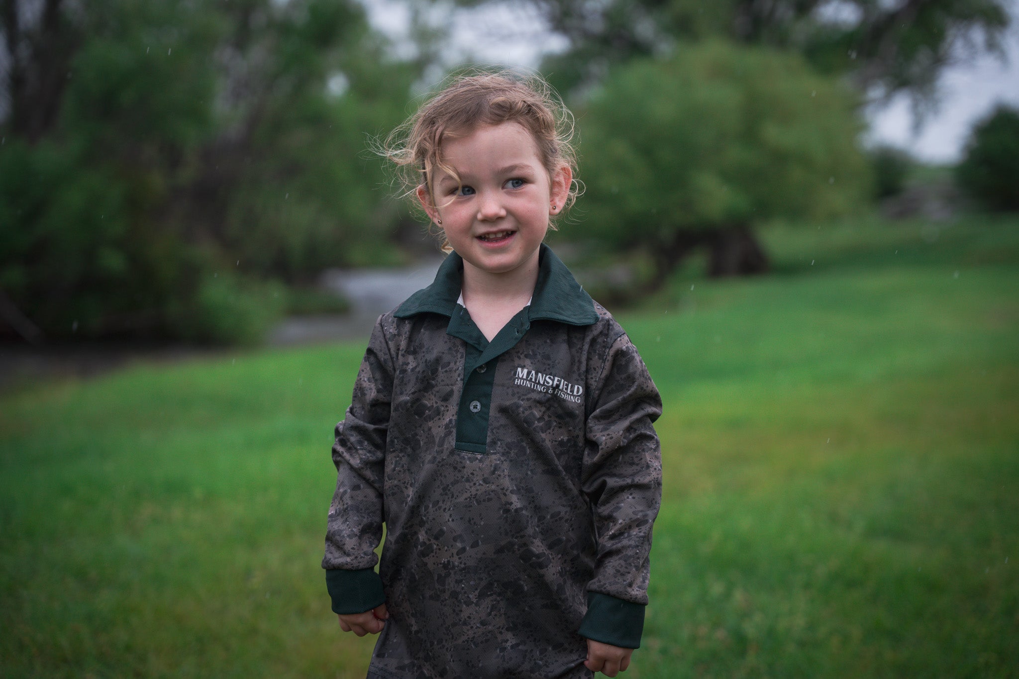 MHF Kids Cod Fishing Shirt - UV50 - Green - - Mansfield Hunting & Fishing - Products to prepare for Corona Virus