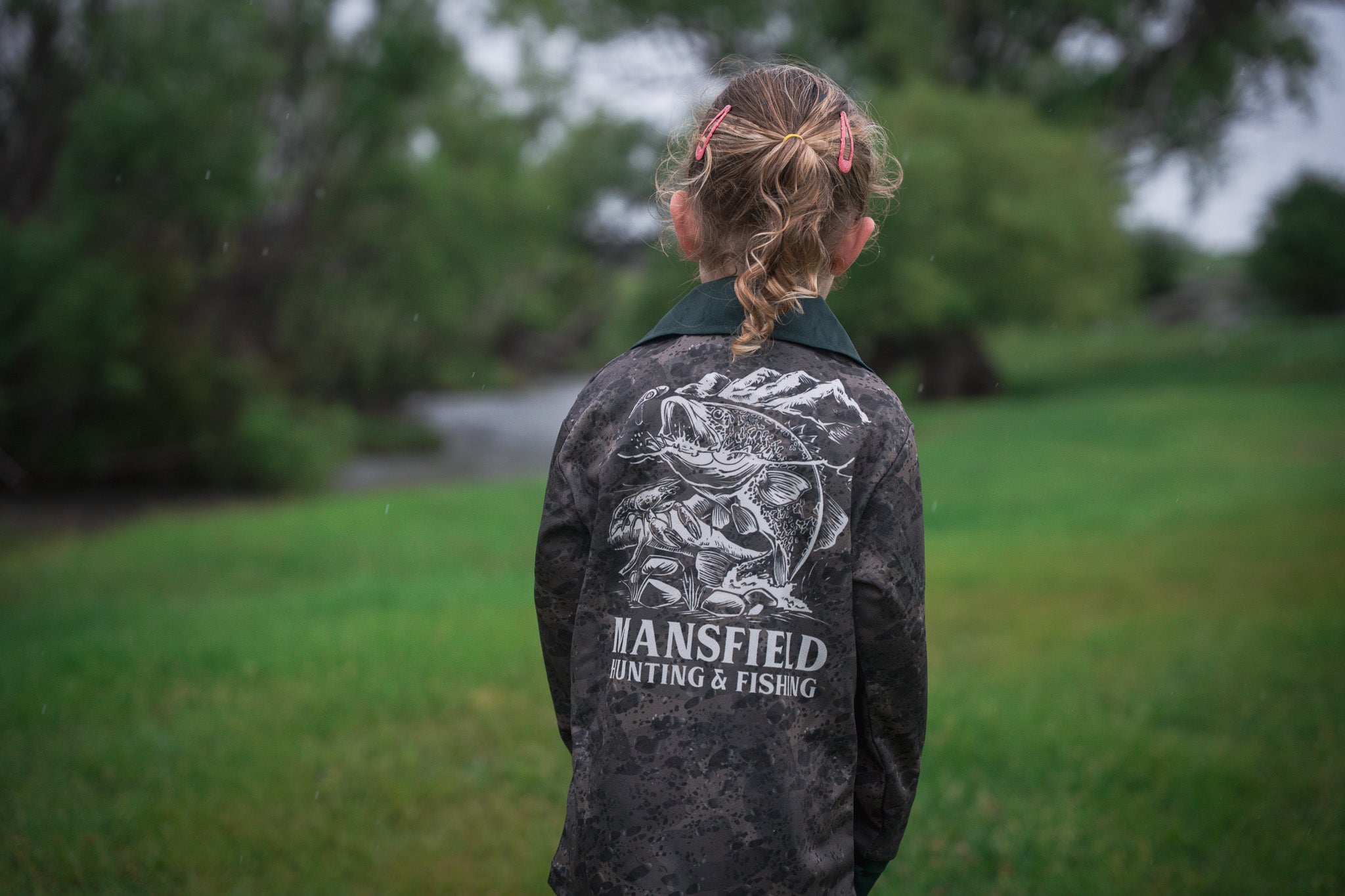 MHF Kids Cod Fishing Shirt - UV50 - Green - - Mansfield Hunting & Fishing - Products to prepare for Corona Virus