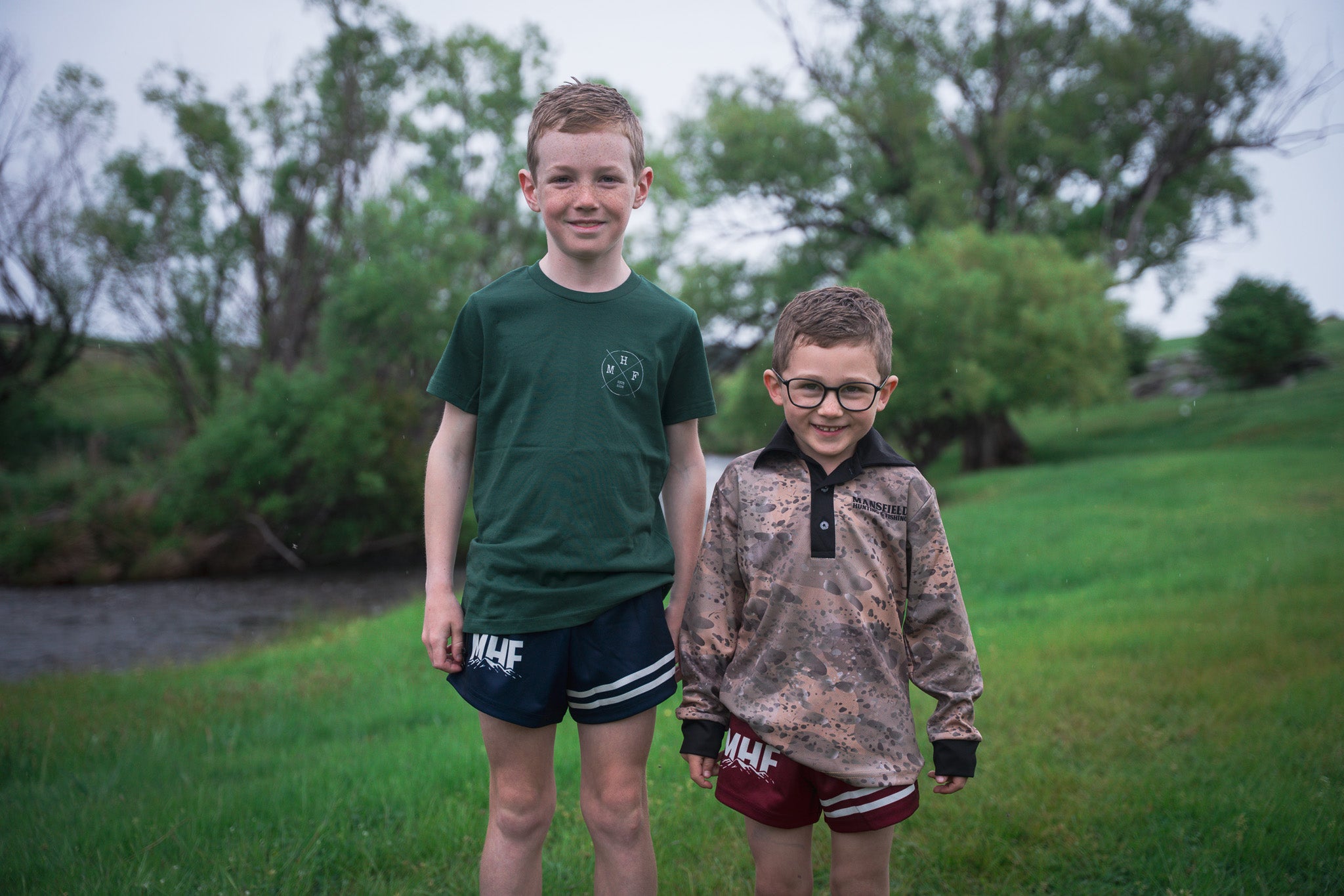 MHF Kids Lifestyle T-Shirt - Forest Green - - Mansfield Hunting & Fishing - Products to prepare for Corona Virus