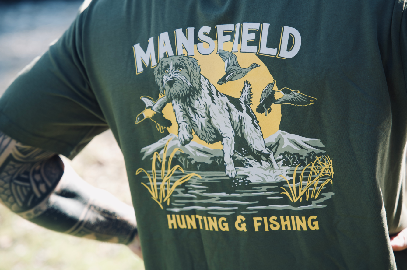 MHF Duck Dog T-Shirt - Limited Edition - Army Green - - Mansfield Hunting & Fishing - Products to prepare for Corona Virus