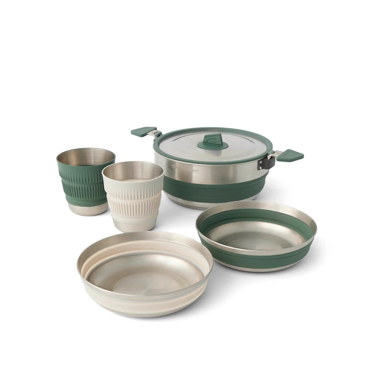 Sea to Summit Frontier UL Collapsible One Pot Cook Set with 2.2L Post for 2 - 5 Pieces - - Mansfield Hunting & Fishing - Products to prepare for Corona Virus